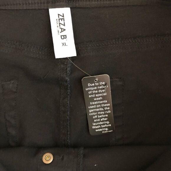 NWT Zeza B Sz XL Black Destroyed Mesh Jegg… - Picture 7 of 8